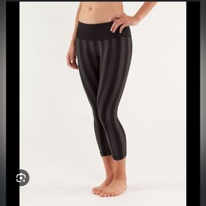 Lululemon micro macro striped crops